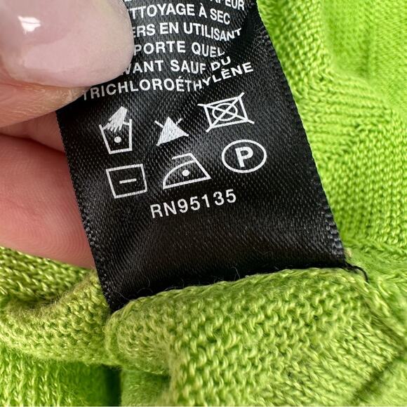 Lafayette 148 New York Womens Knit Linen Tank Top Green Sz Medium M Layering - Picture 6 of 10